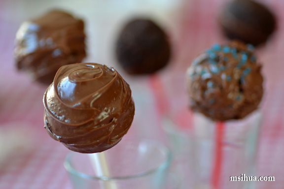 cake pops photo. Part 1: Nutella Cake Recipe