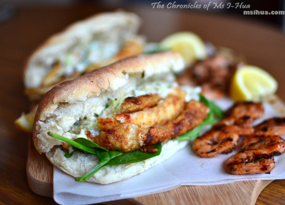 Jamie Oliver Inspired Fish Burgers With A Side Of Grilled Prawn Skewers Recipe Ms I Hua The Boy