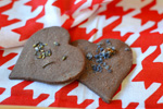 Chocolate Shortbread with Lavender and Crystallised Violets Recipe