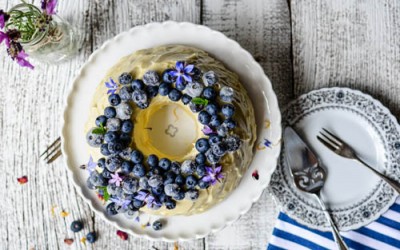 Blueberry Yoghurt Cake with Cream Cheese Frosting Recipe