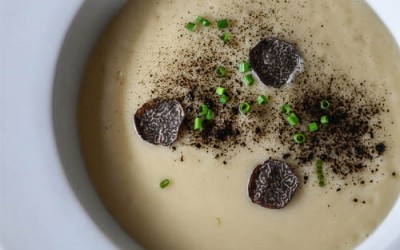 Celeriac Potato Soup with Truffles Recipe